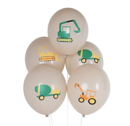 Baufahrzeuge Luftballons
